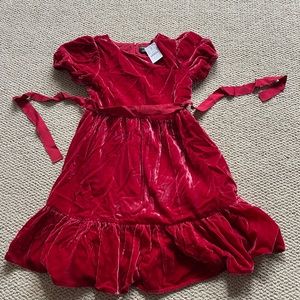 NWT J.Crew Red Velvet Child dress Size 10
